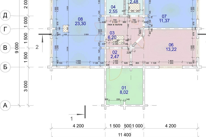 Дом-брус145х195мм-11,4х9-АР Дом-брус145х195мм-11,4х9-АР