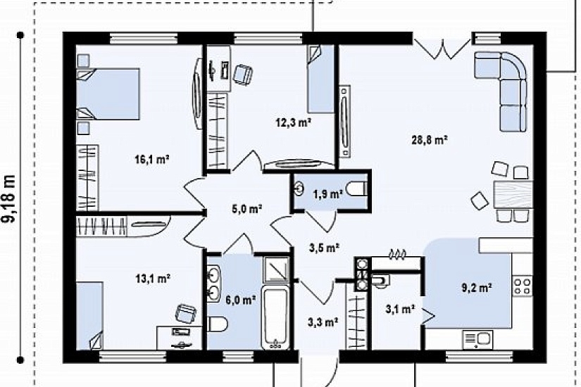 Дом ГБ 102 кв.м