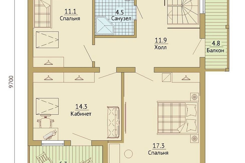 Дом ГБ 143,8 кв.м