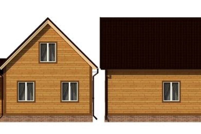 ДОМ ИЗ БРУСА ДБр-90г