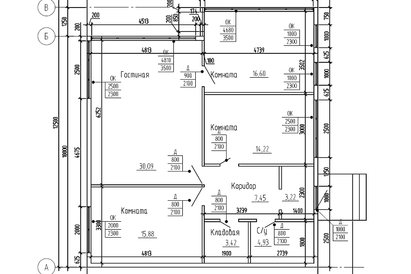 Дом из сип панелей с панорамным остеклением