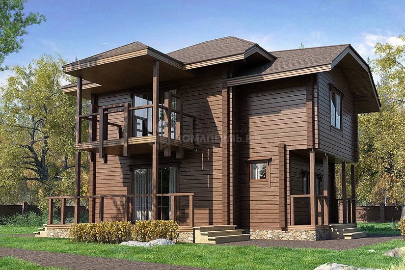 Дом из клееного бруса КБ-162