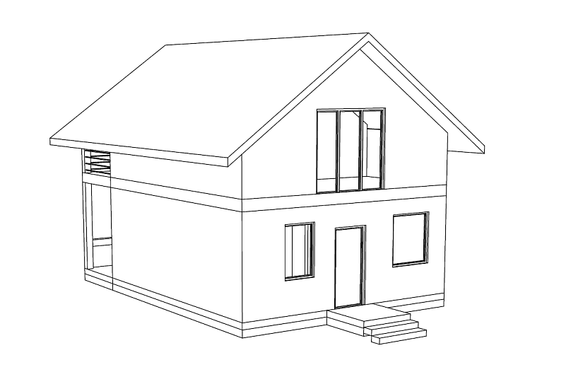 Проект дома из сип панелей ЦСП Волжские дали