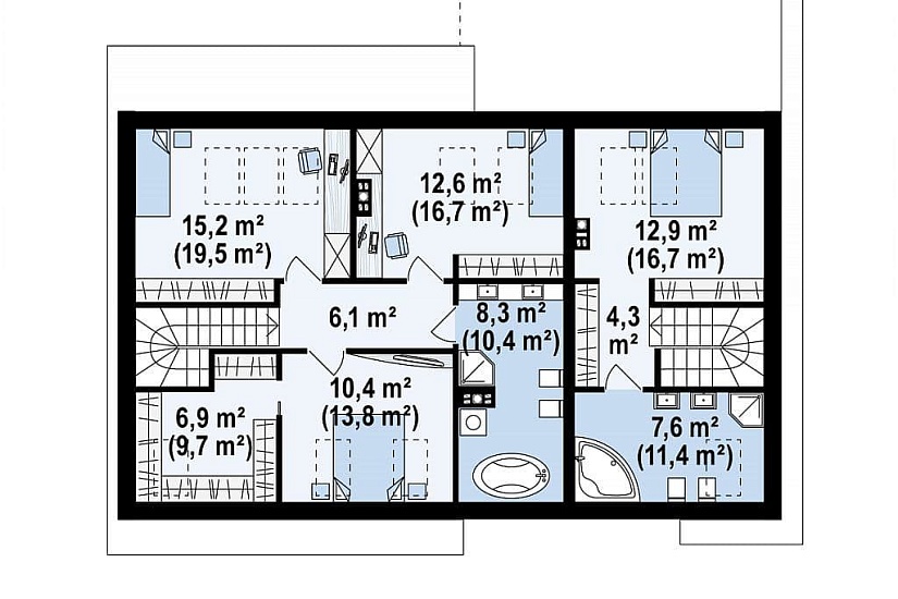 ДОМ ИЗ ГАЗОБЕТОНА ГД-205а