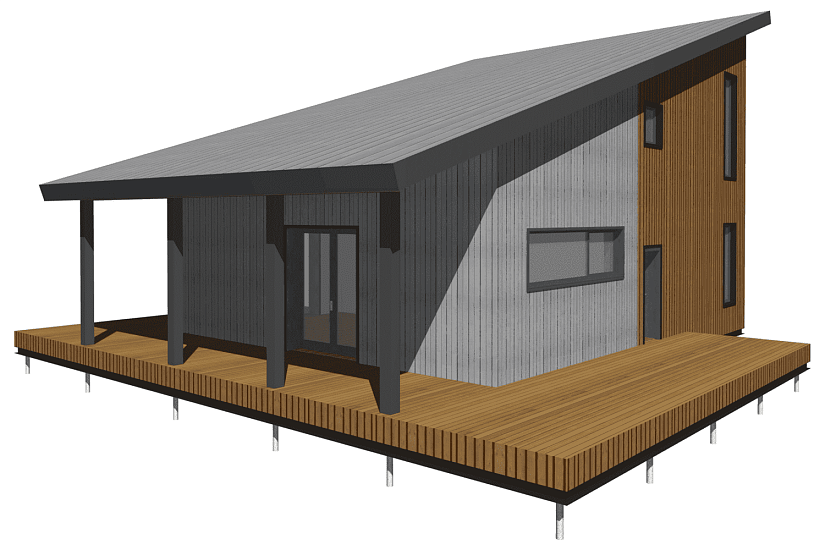 Дом-каркас-1,5эт-14500х14200мм-АР Дом-каркас-1,5эт-14500х14200мм-АР