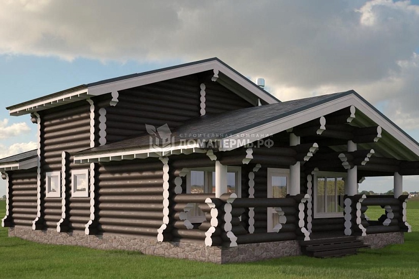  Дом из бревна ОБ-161