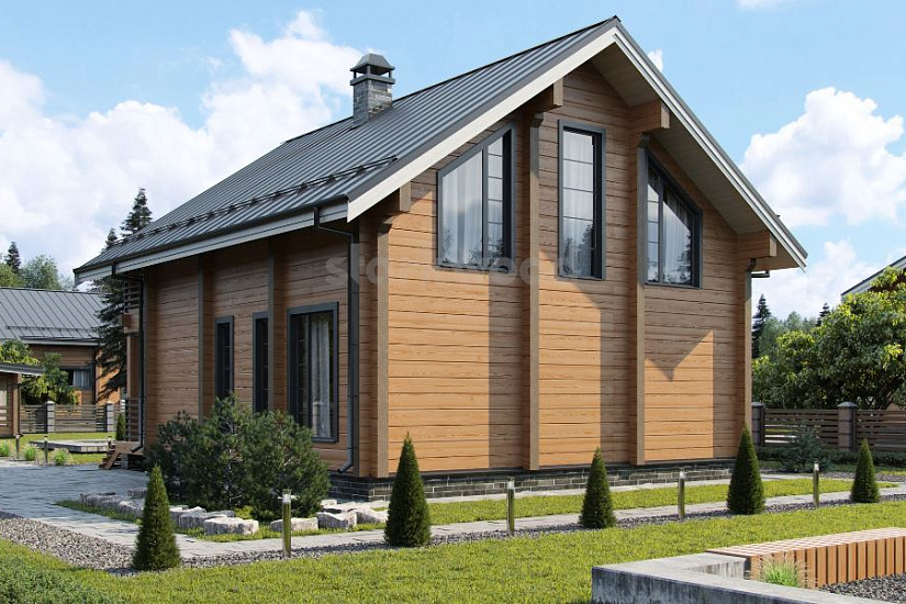 Проект дома из бруса №515