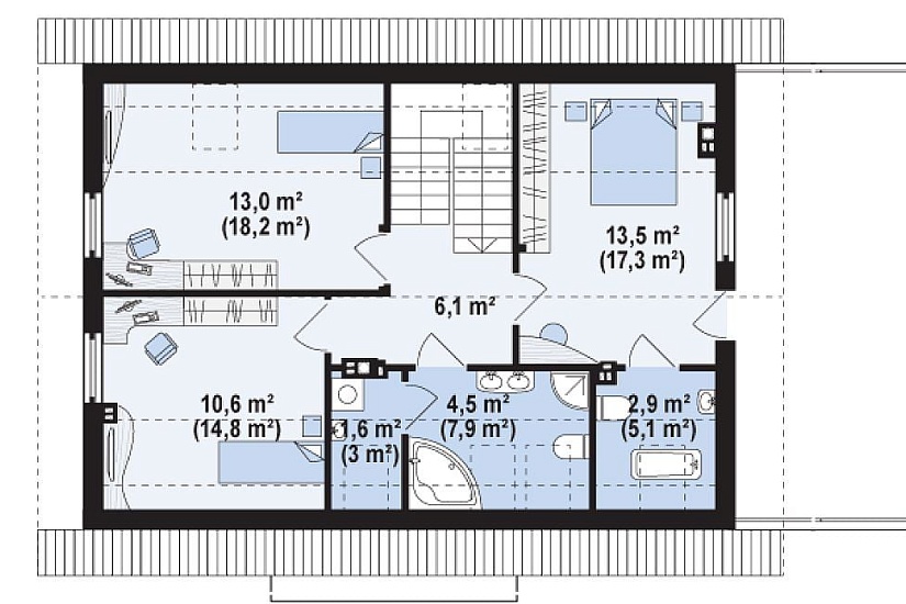 ДОМ ИЗ ГАЗОБЕТОНА ГД-154в