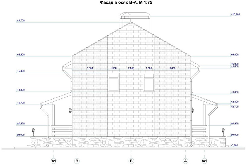 Дом-блочный-7400х12800-2эт-АР
