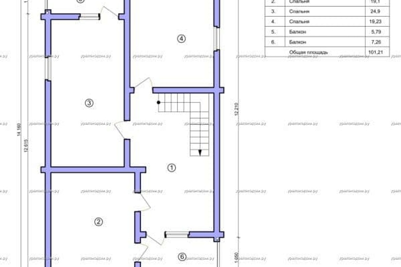 Дом из кирпича и бруса с гаражом Доминант 2-230-14-12(8)