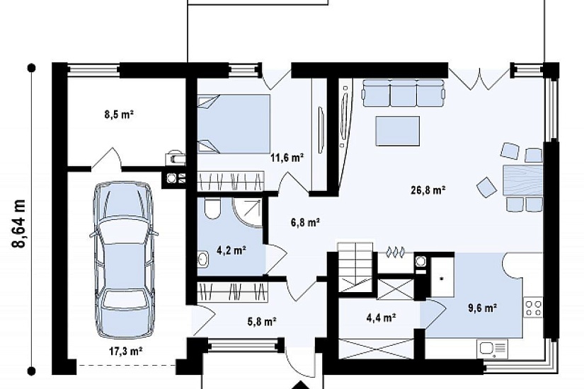 ДОМ ИЗ ГАЗОБЕТОНА ГД-149