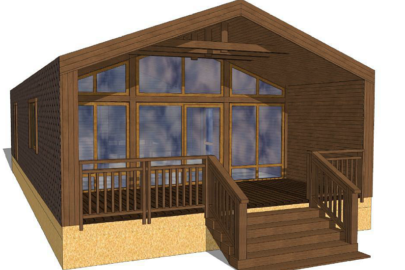 Дом-каркас200мм-6600х13800мм-1эт-АР Дом-каркас200мм-6600х13800мм-1эт-АР