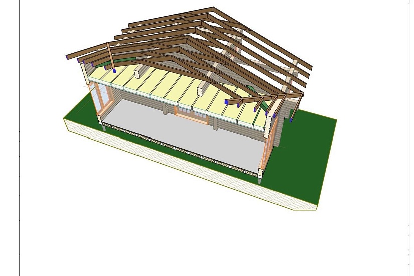 Индивидуальный жилой дом из профилированного бруса