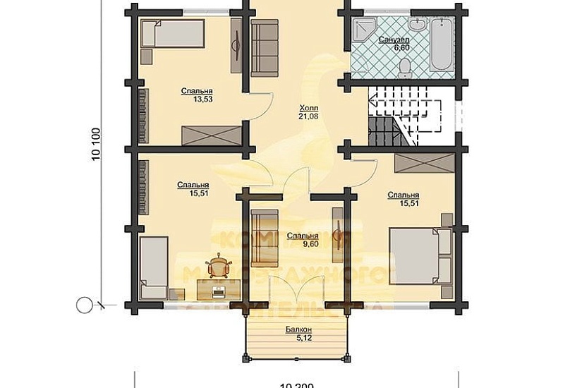Проект дома Д-52 Проект дома Д-52
