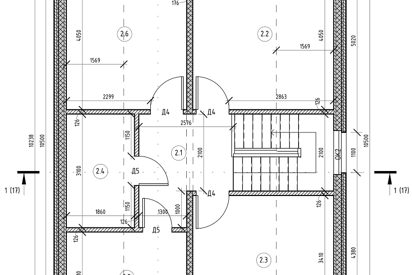 Дом-каркас150мм-7738х14000мм-1,5эт-АР-КР Дом-каркас150мм-7738х14000мм-1,5эт-АР-КР