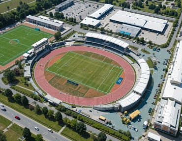 Испытания двухлопастных винтовых свай для спортивного комплекс