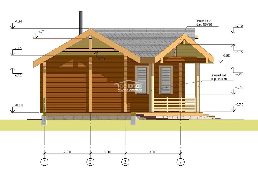 Баня с каминным домиком 2337 Баня с каминным домиком 2337