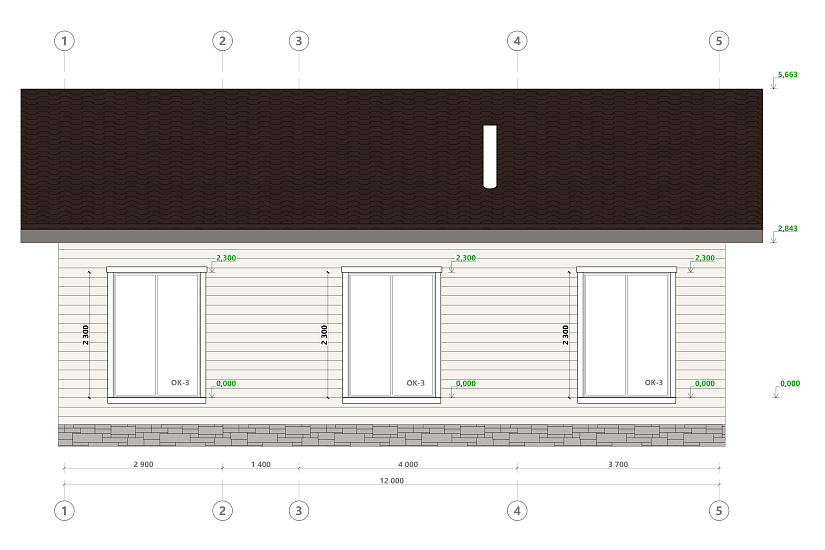 Дом-каркасный315мм-12000х10500мм-АР-КР Дом-каркасный315мм-12000х10500мм-АР-КР