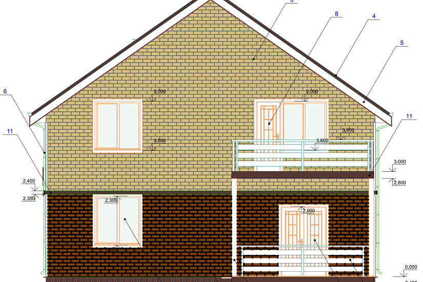 Дом-каркас-10500х9000мм-1,5эт-АР