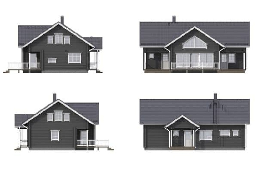 Дом из бруса Затон 142 Дом из бруса Затон 142