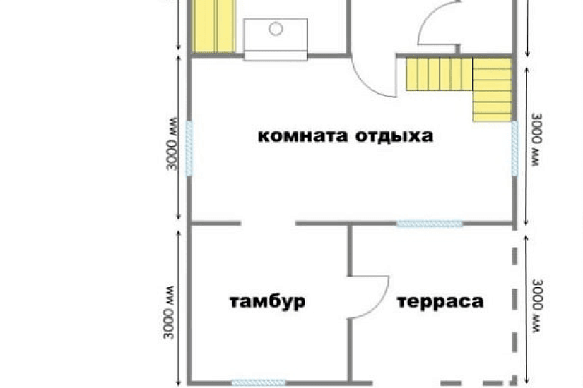 Баня 8х6 К2П4