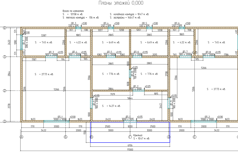 Дом-брус-1этаж-8000х17000-АР-АС