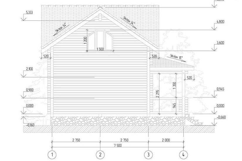 Индивидуальный жилой дом из профилированного бруса