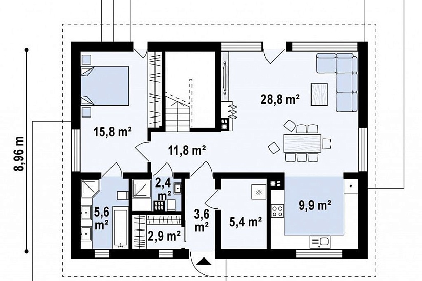 ДОМ ИЗ ГАЗОБЕТОНА ГД-151б
