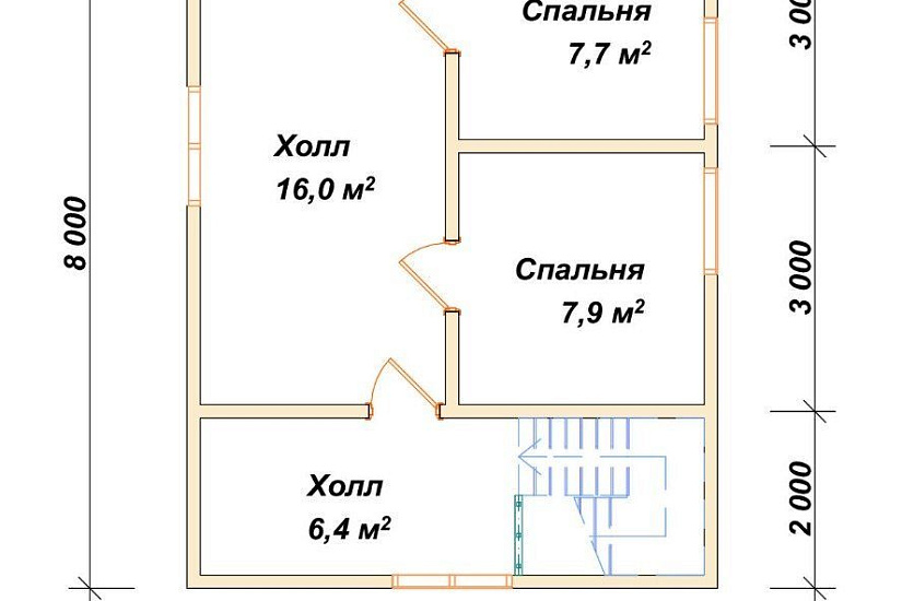 Дом из профилированного бруса 6х6 Дом из профилированного бруса 6х6