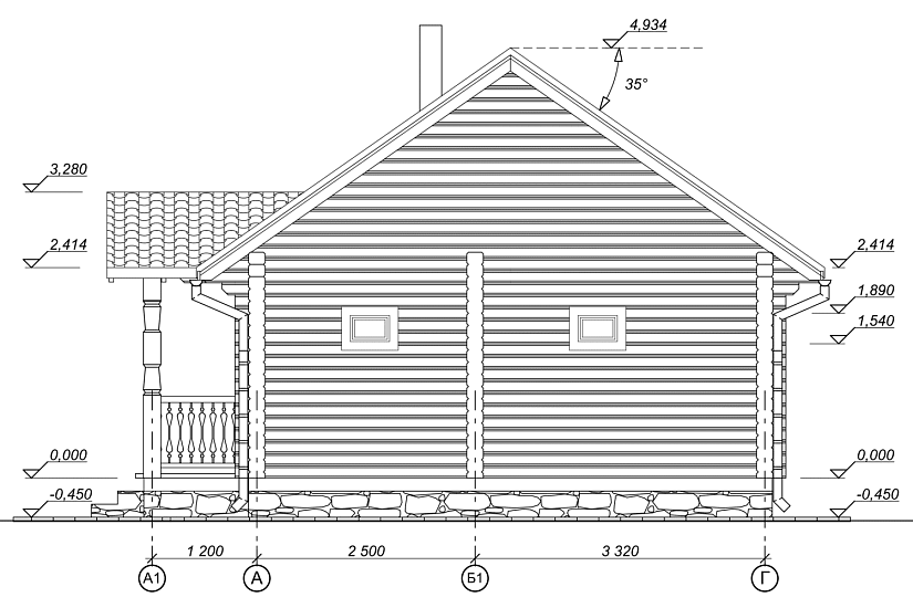 Баня-проф.брус190х140мм-9090х6070мм-1эт-АР