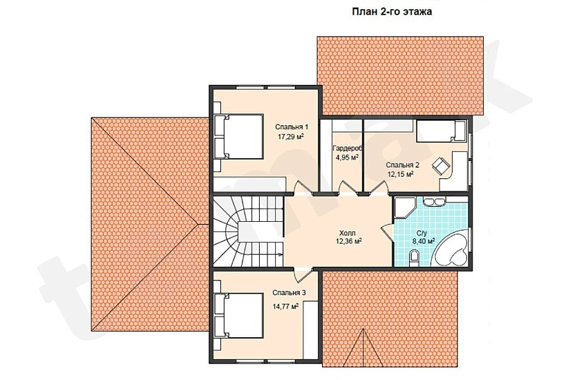 Каркасно-панельный дом Грац ПД-362-1-205 Каркасно-панельный дом Грац ПД-362-1-205