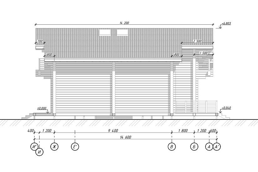 Дом-1,5эт-профбрус-18000х13600мм-КД Дом-1,5эт-профбрус-18000х13600мм-КД