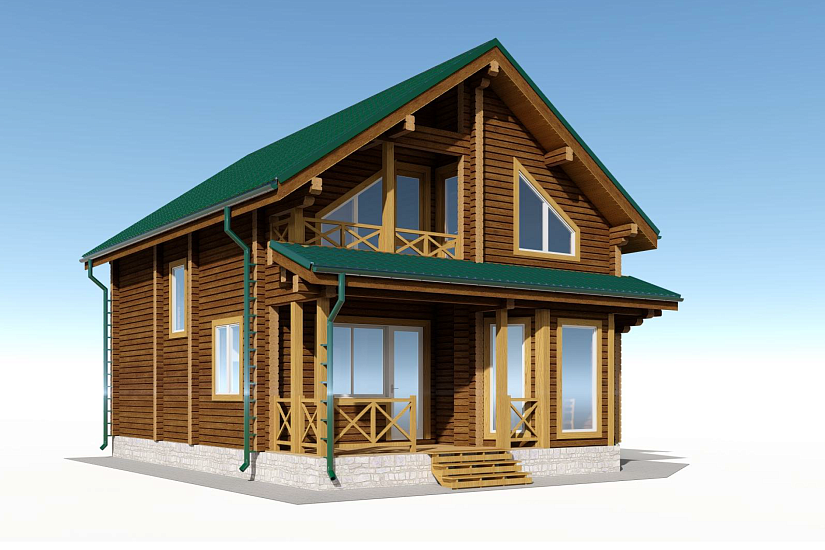 Дом-брус190х140мм-9000х10000мм-АР