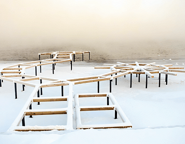 Компания «ГлавФундамент» установила пирс на винтовых сваях