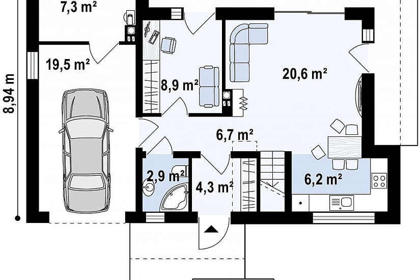 ДОМ ИЗ ГАЗОБЕТОНА ГД-160а