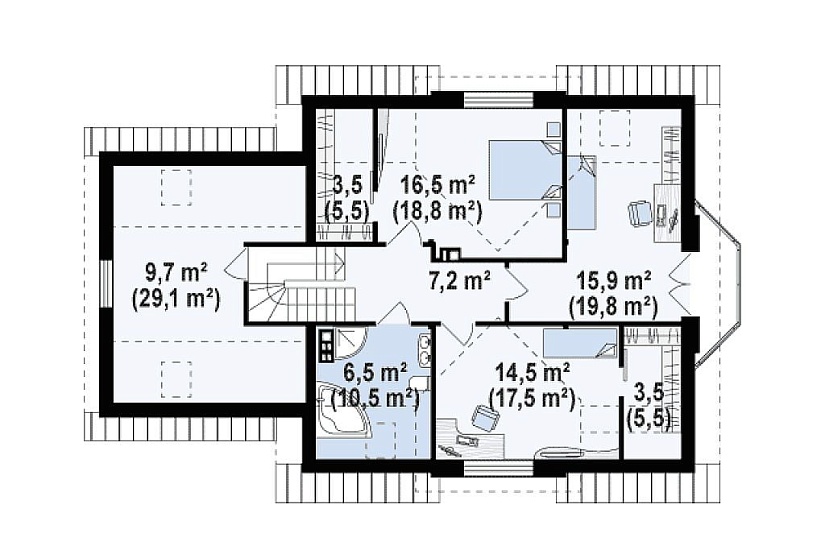 ДОМ ИЗ ГАЗОБЕТОНА ГД-196б