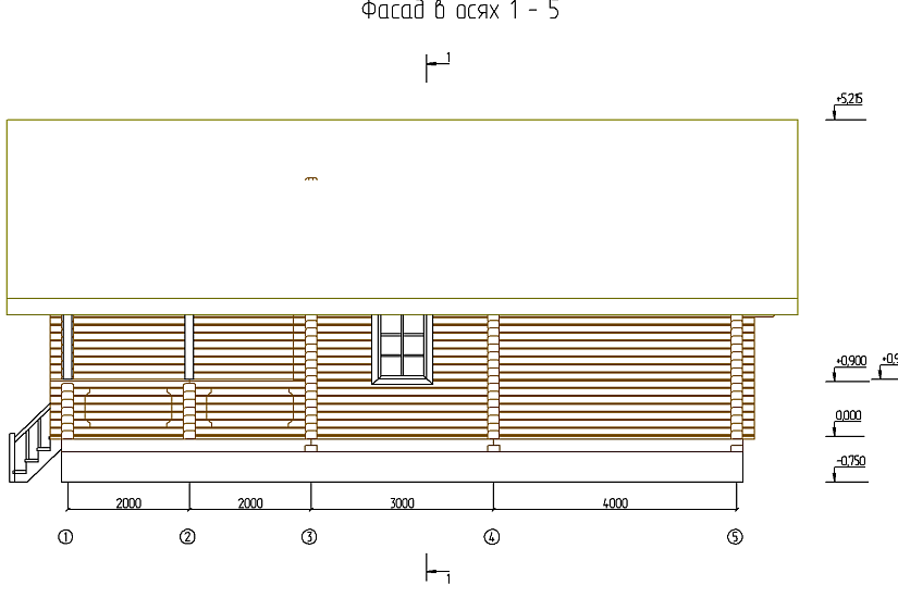 Дом-проф.брус200х150мм-11000х15000мм-1эт.-АР-КР Дом-проф.брус200х150мм-11000х15000мм-1эт.-АР-КР