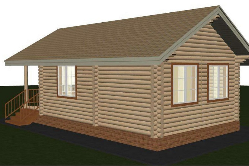 Дом-бревно200мм-10250х5500-1эт-АР