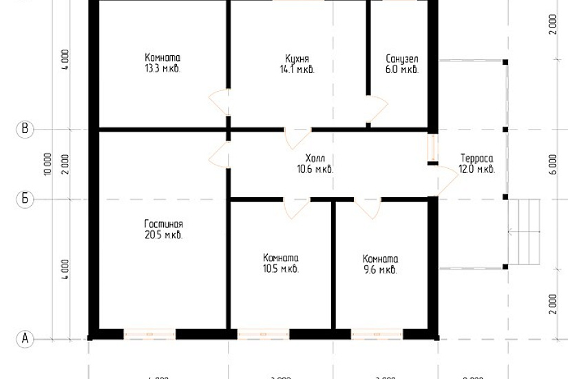 Брусовой дом №19
