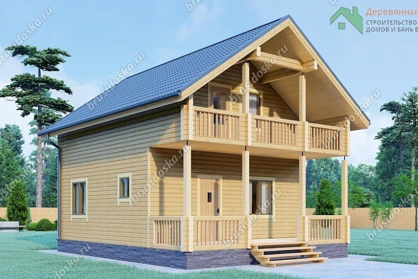 Дом из профилированного бруса 7х9