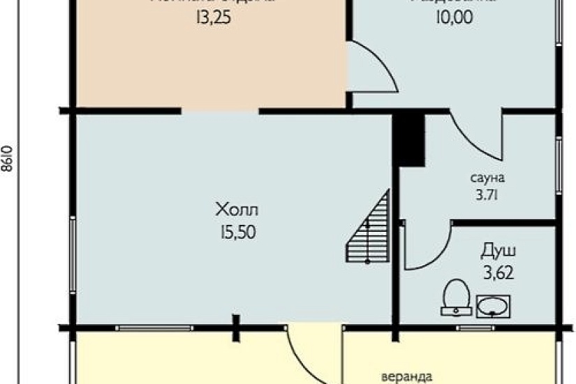 Баня ПБ - 122 кв.м