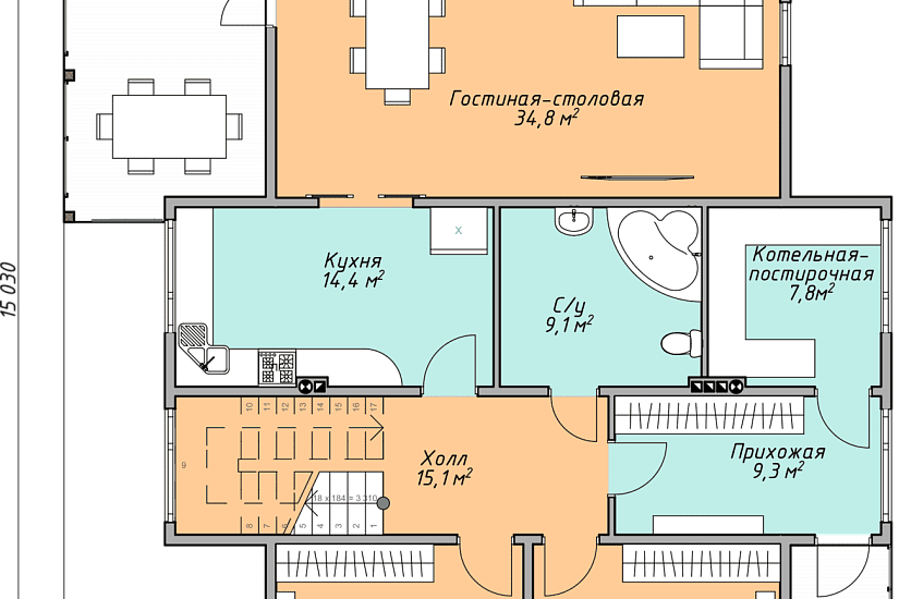Каркасный дом КД-243