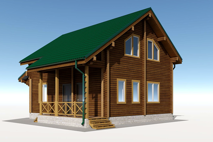 Дом-брус190х140мм-9000х10000мм-АР