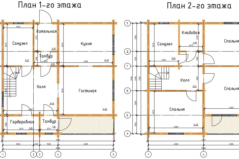 Дом из бруса 9*9