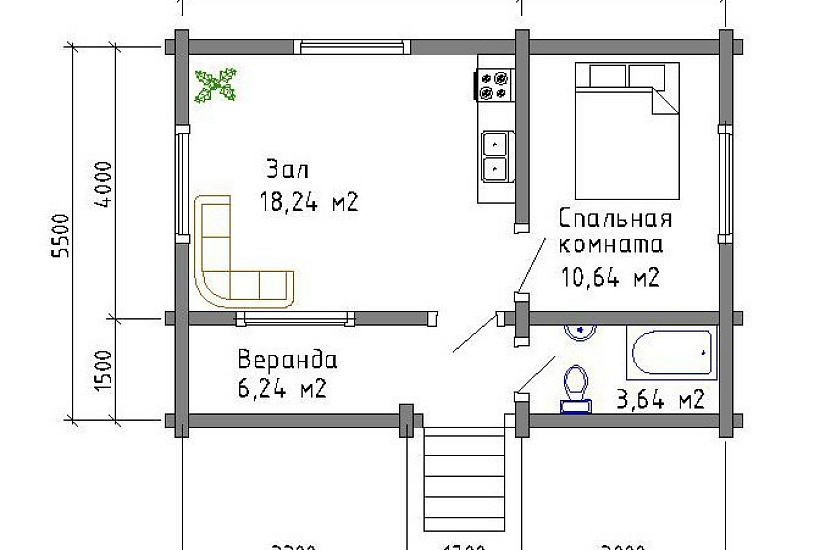 Жилой коттедж №2