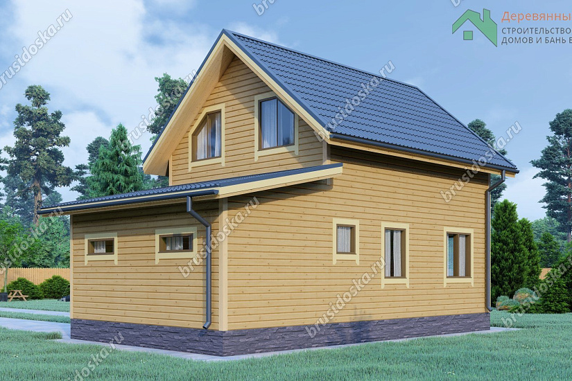 Дом из профилированного бруса 7х7