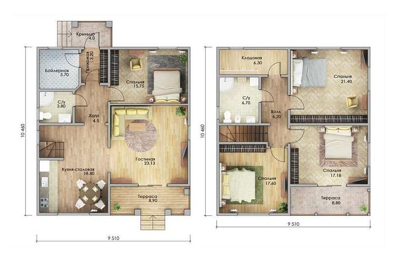 Каркасный дом КД-198
