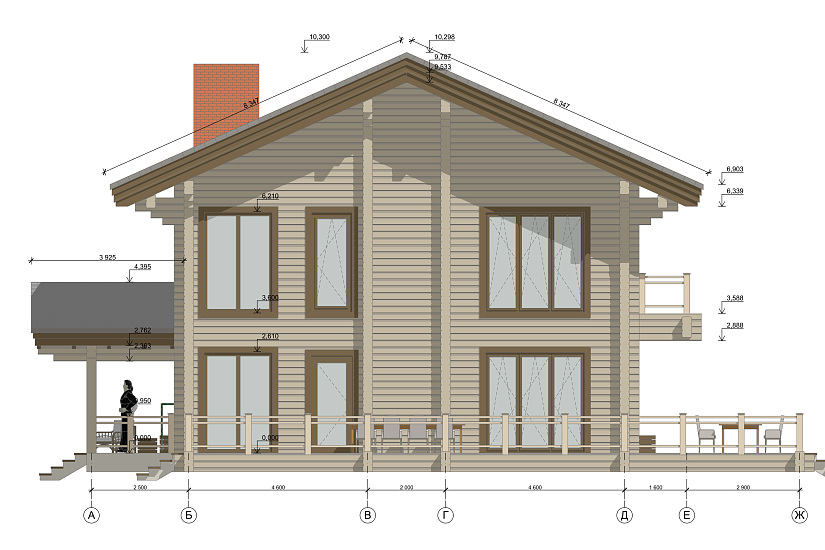Дом-клеёный-брус-20400х11200мм-АР