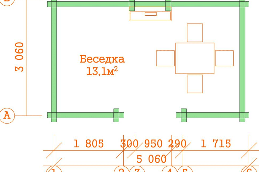 Беседка "МАЛЬМА"