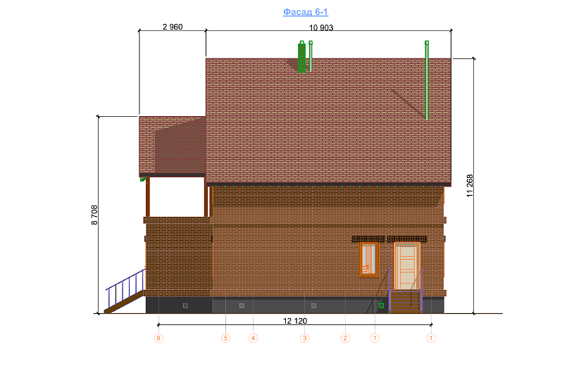 Дом-газобетон-1,5эт-12120х10300мм-АР Дом-газобетон-1,5эт-12120х10300мм-АР